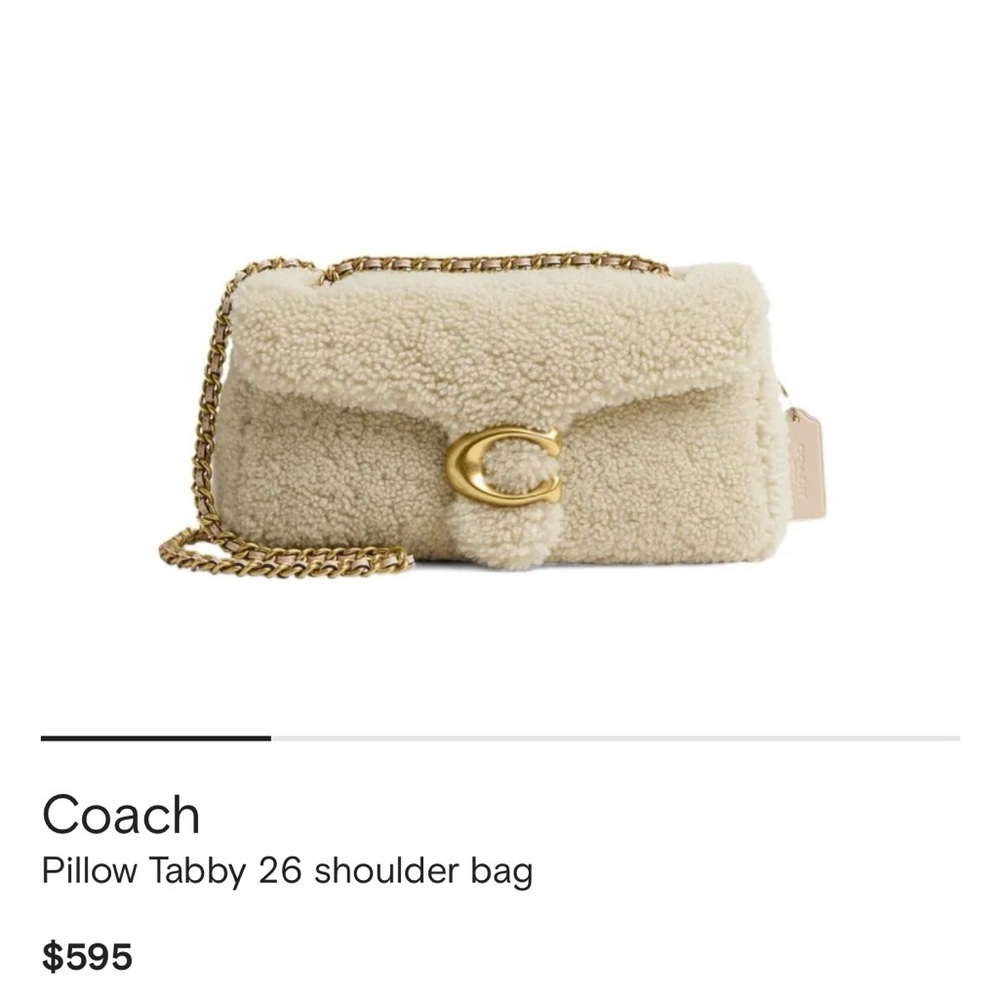 Coach Beige Pillow Tabby Shoulder Bag